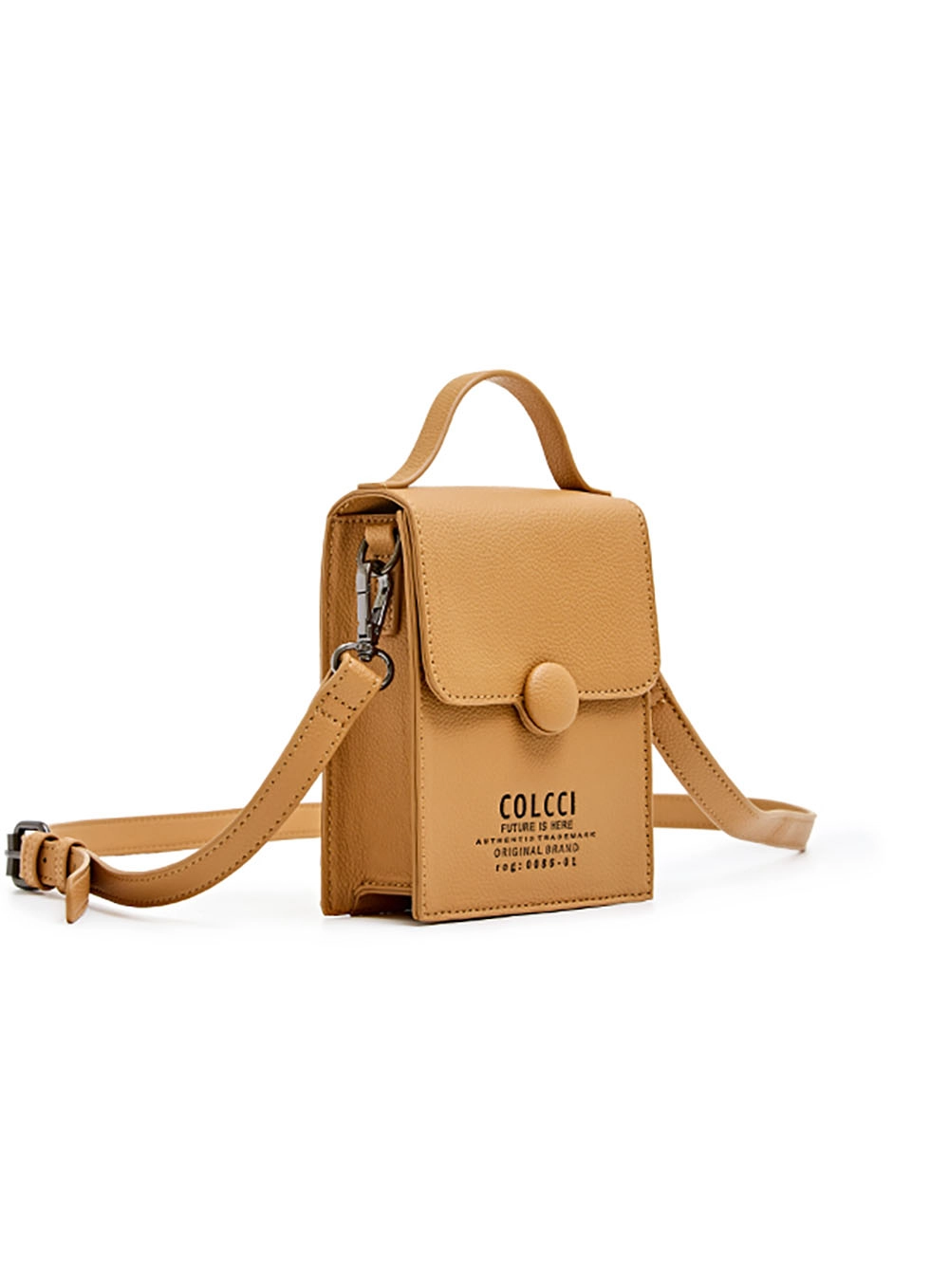 Bolsa Crossbody Floater Com Alça Dupla Marrom