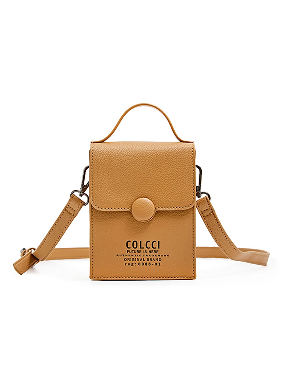 Bolsa Crossbody Floater Com Alça Dupla Marrom