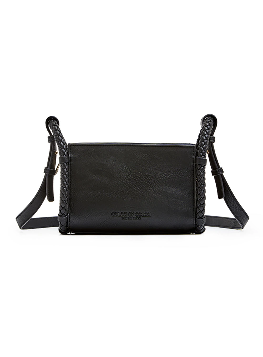 Bolsa Crossbody Textura Trançada Preto