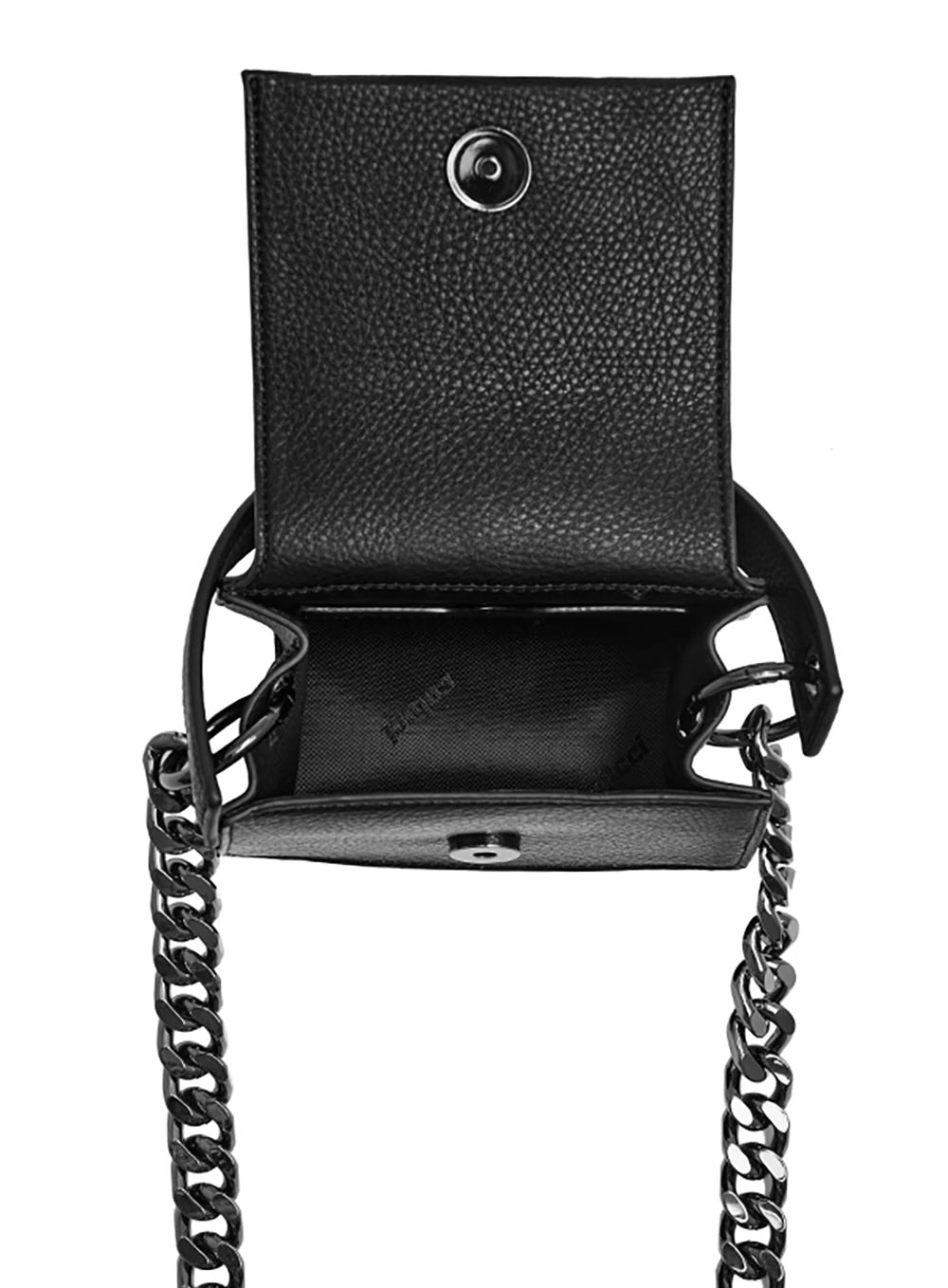 Bolsa Mini Bag Night Com Correntes Preto