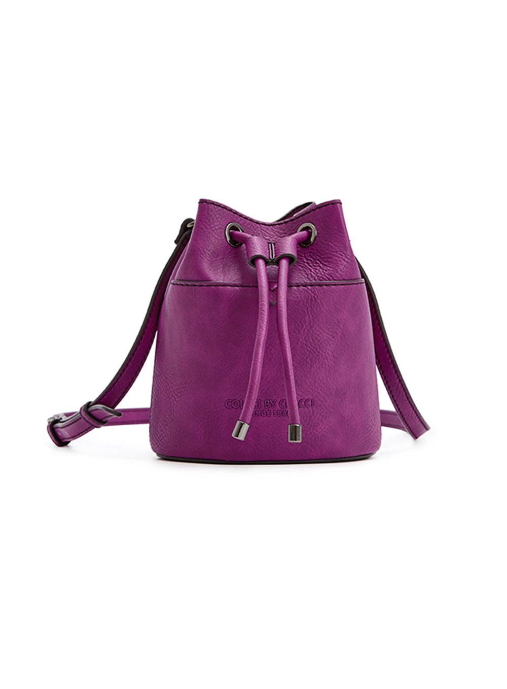 Bolsa Bucket Textura Roxo