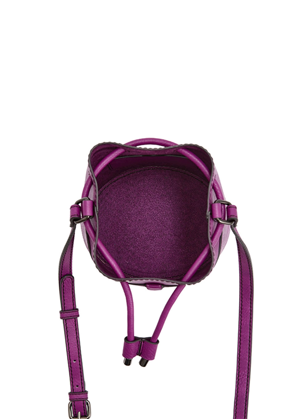 Bolsa Bucket Textura Roxo