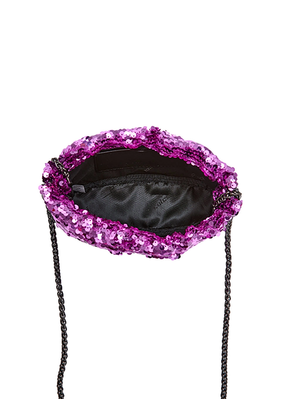 Bolsa Bucket Paetê Rosa