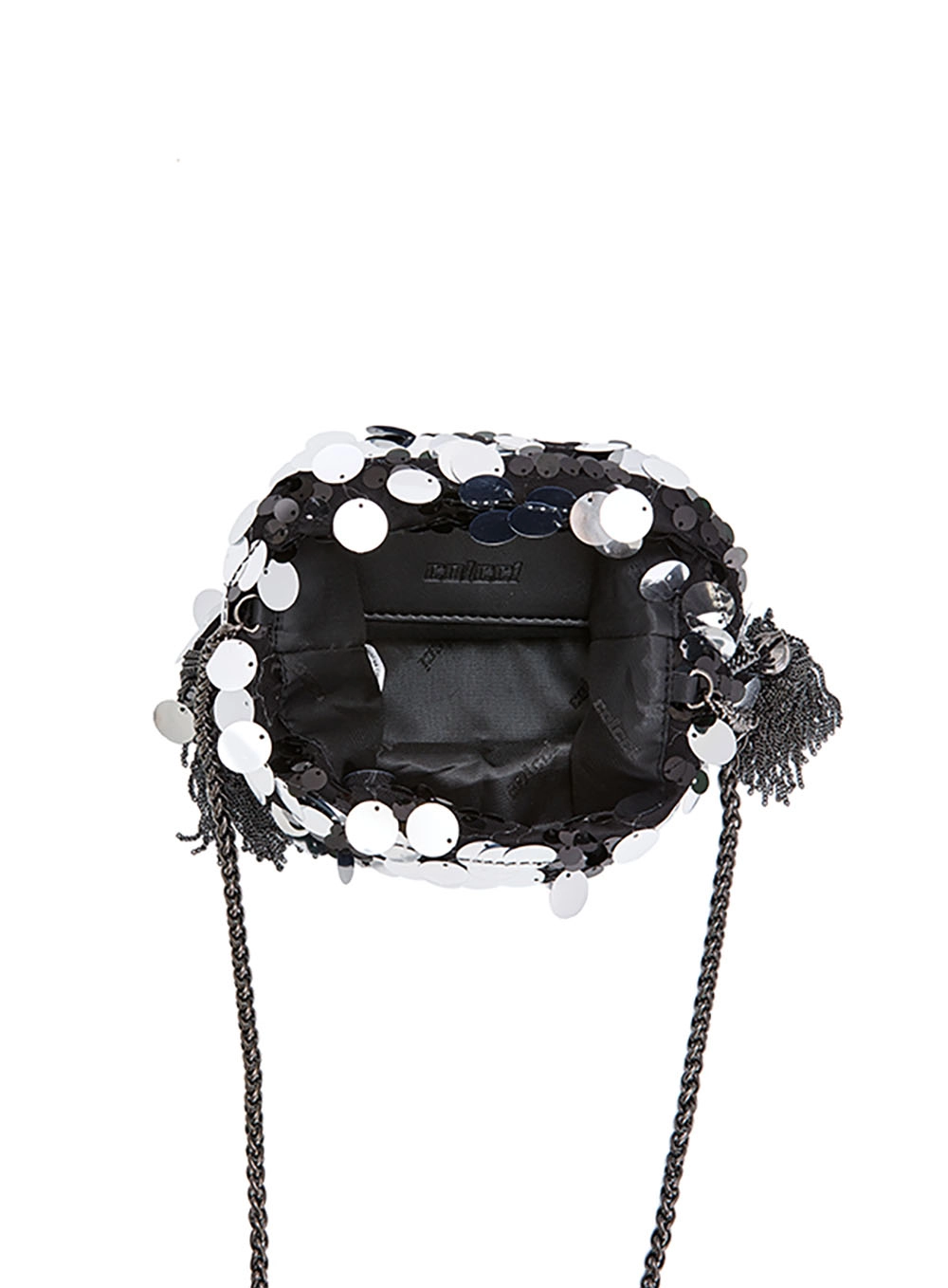 Bolsa Bucket Paetê Prata