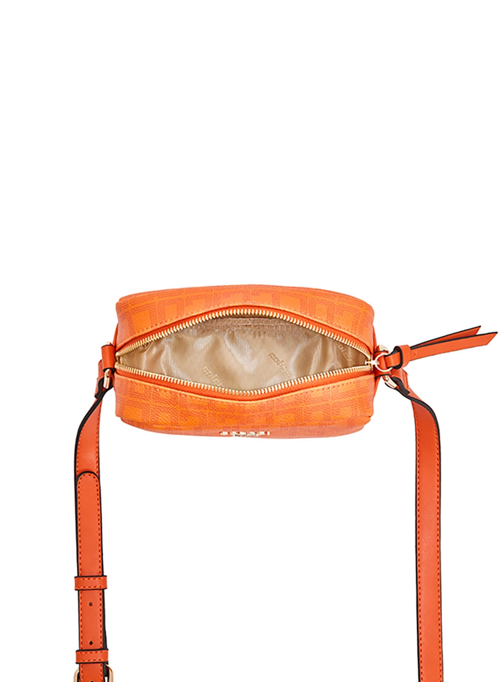 Bolsa Colcci Fem Camera Bag Monograma Laranja