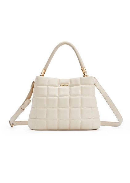 Bolsa Fem Colcci Tote Matelasse Off White