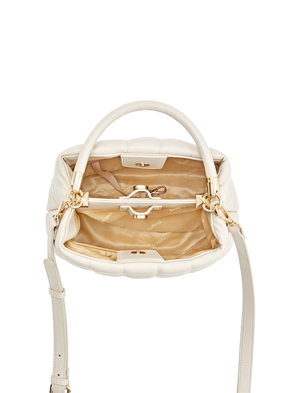 Bolsa Fem Colcci Tote Matelasse Off White