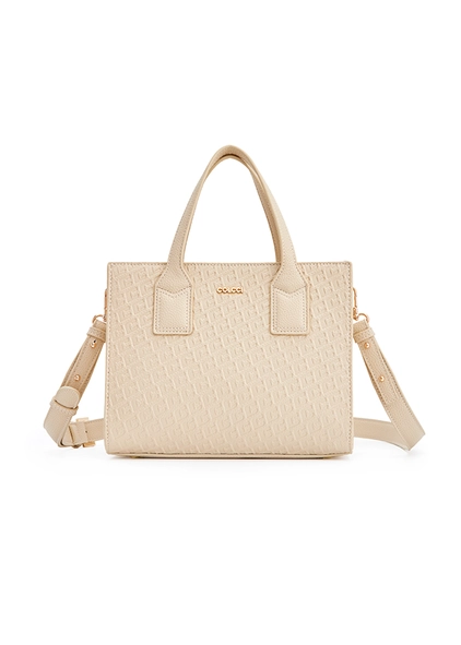Bolsa Fem Colcci Tote Gravacao Bege