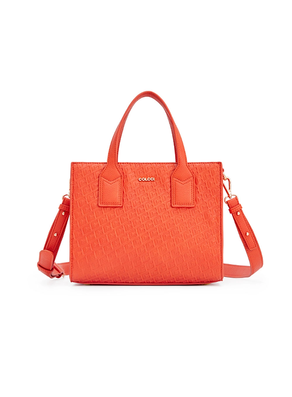Bolsa Fem Colcci Tote Gravacao Laranja