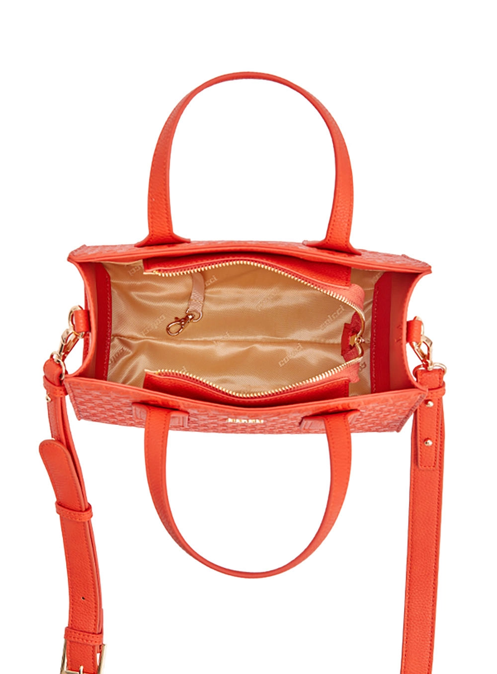 Bolsa Fem Colcci Tote Gravacao Laranja