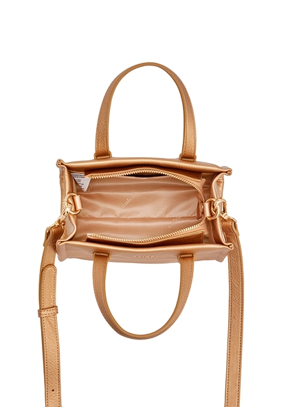 Bolsa Fem Colcci Crossbody Metalizada Ouro