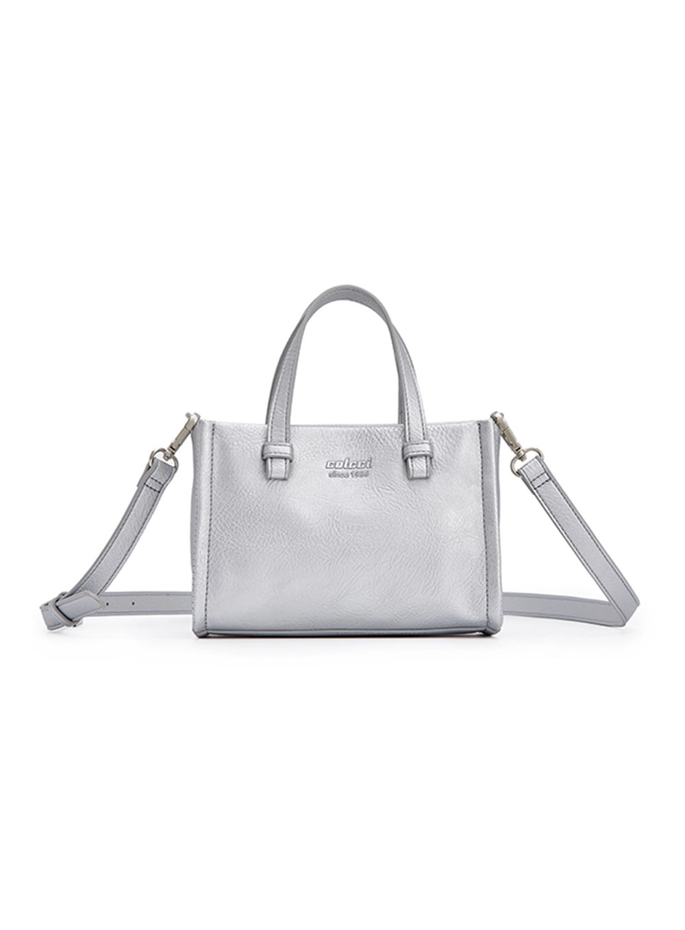 Bolsa Fem Colcci Crossbody Metalizada Prata