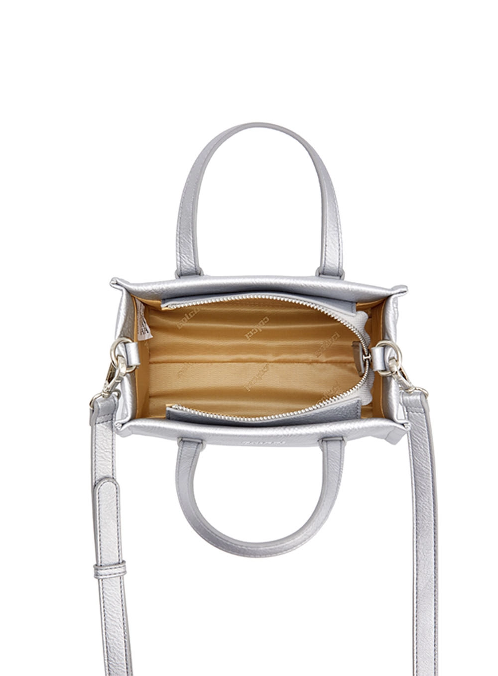 Bolsa Fem Colcci Crossbody Metalizada Prata