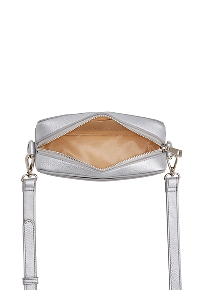 Bolsa Fem Colcci Camera Bag Metalizada Prata