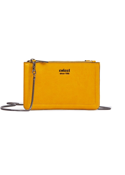 Bolsa Fem Colcci Flat Textura Amarelo