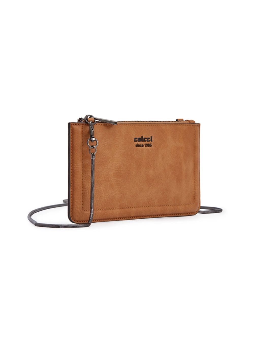 Bolsa Fem Colcci Flat Textura Caramelo