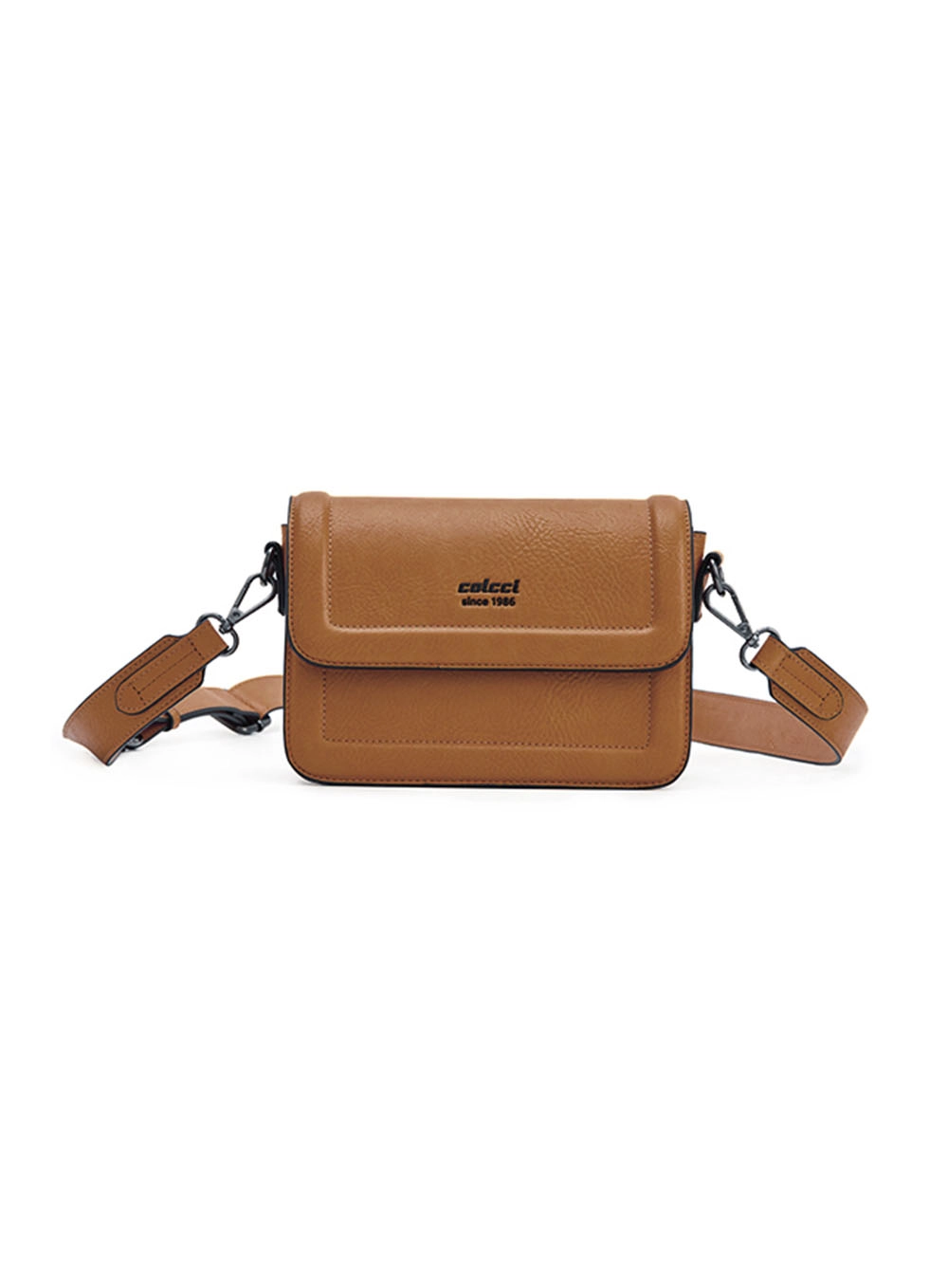 Bolsa Fem Colcci Crossbody Textura Caramelo