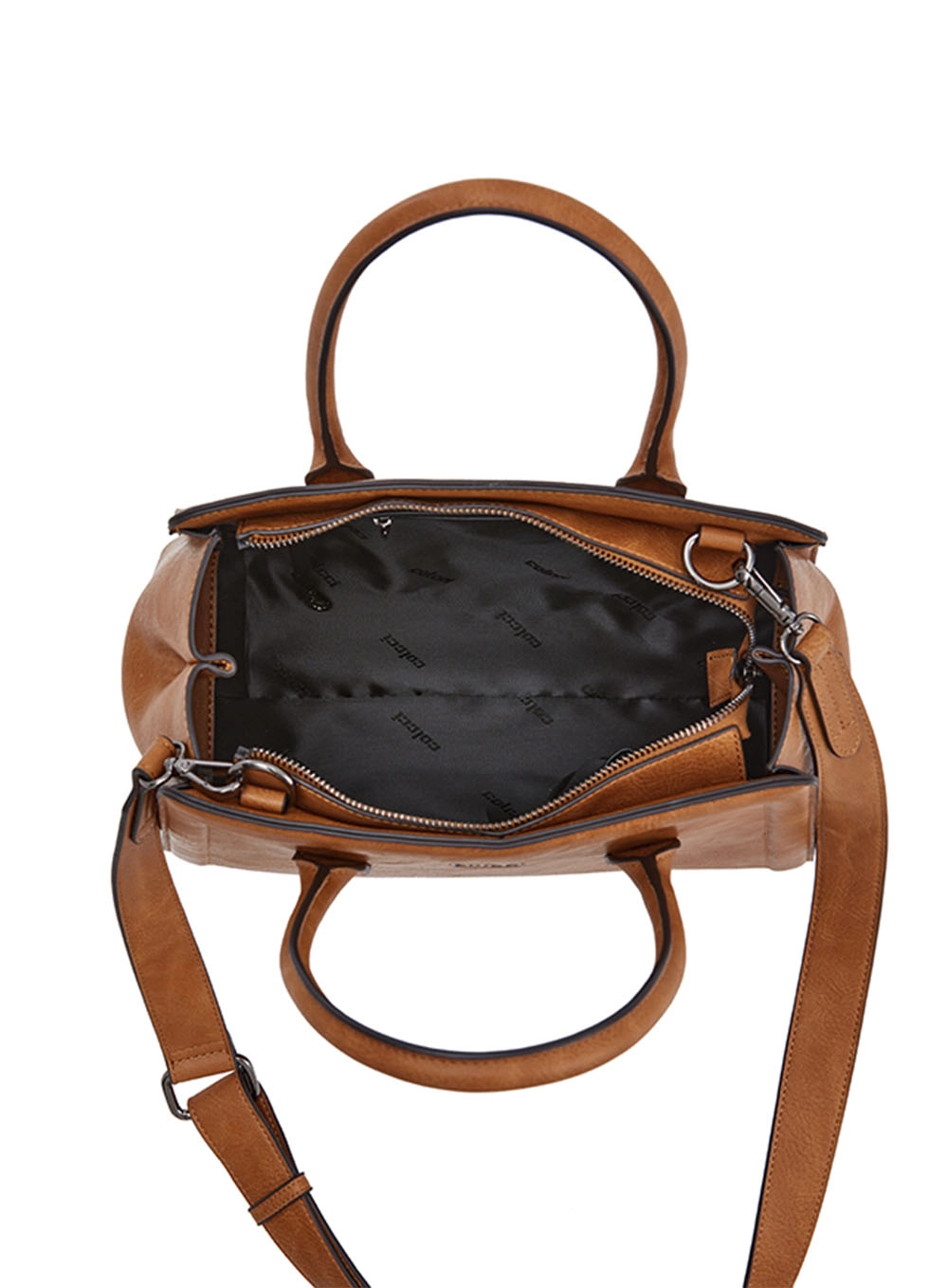 Bolsa Fem Colcci Tote Textura Caramelo