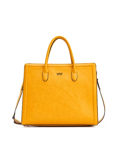 Bolsa Fem Colcci Maxi Tote Textura Amarelo