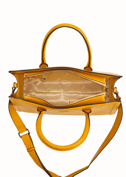 Bolsa Fem Colcci Maxi Tote Textura Amarelo