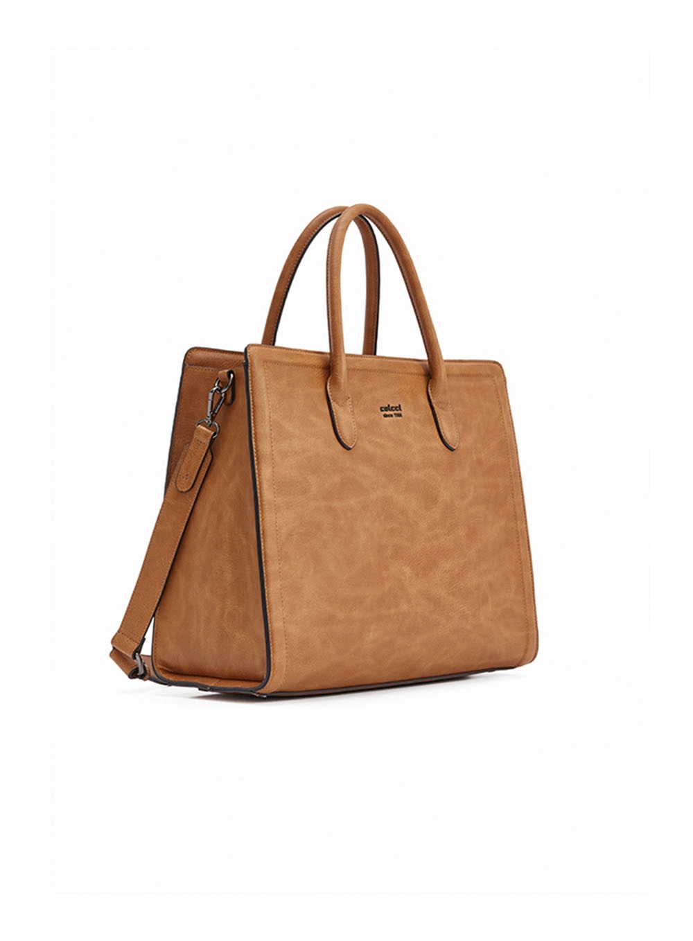 Bolsa Fem Colcci Maxi Tote Textura Caramelo