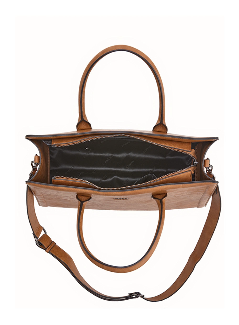 Bolsa Fem Colcci Maxi Tote Textura Caramelo