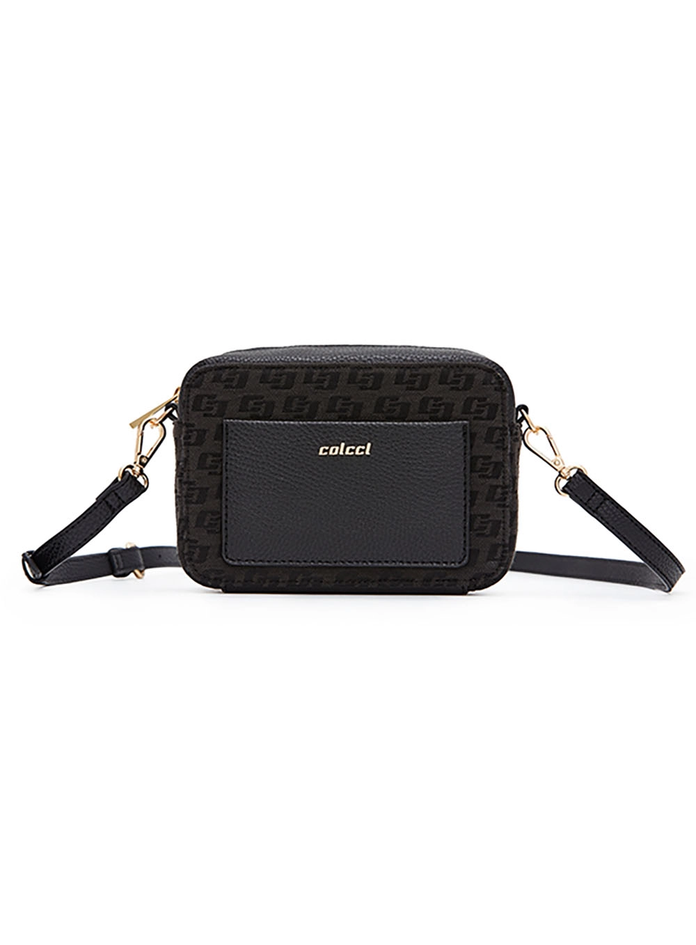 Bolsa Colcci Fem Camera Bag Jacquard Preto