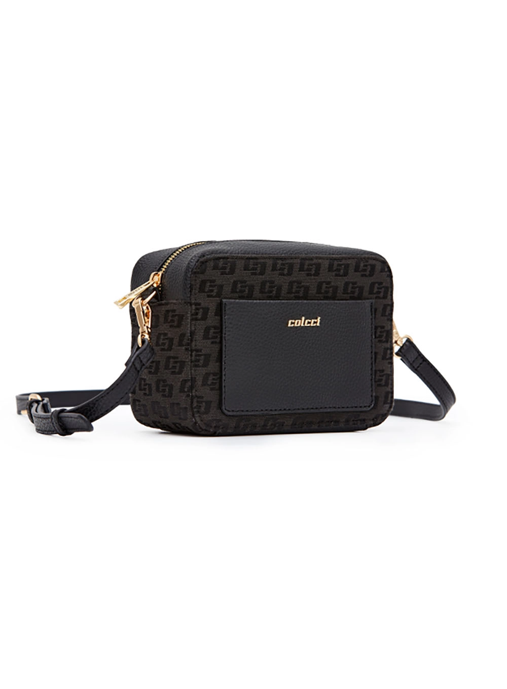 Bolsa Colcci Fem Camera Bag Jacquard Preto