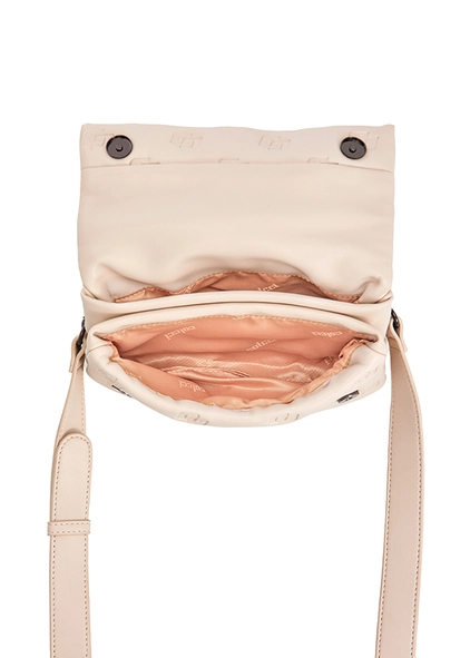 Bolsa Colcci Fem Cross Puffer Grav Off White