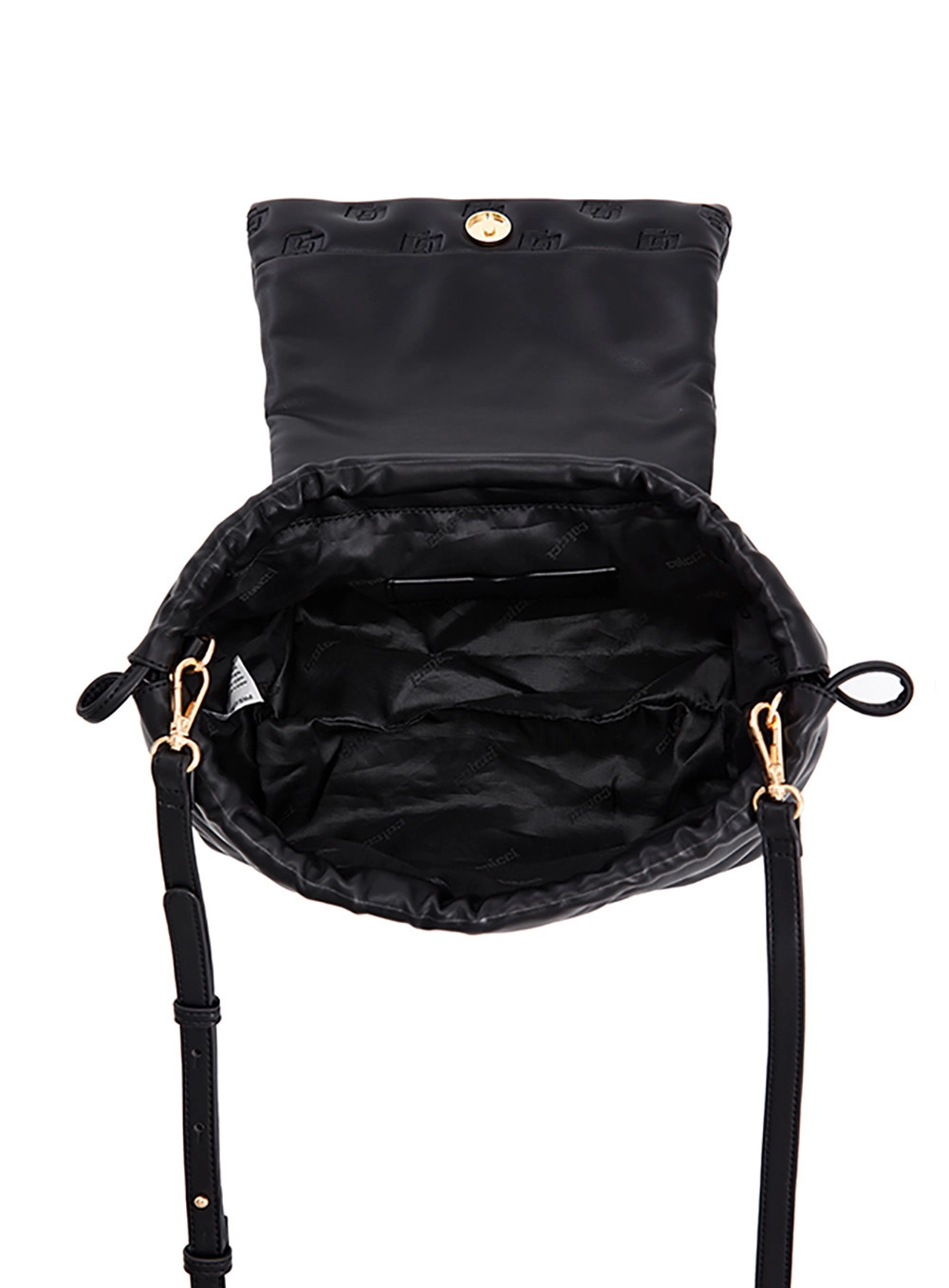 Bolsa Colcci Fem Cross Puffer M Grav Preto