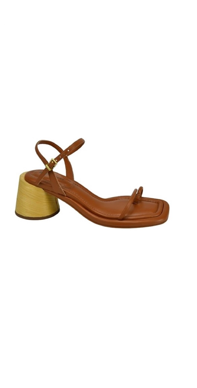 Sandália Feminino Colcci Salto Medio Caramelo
