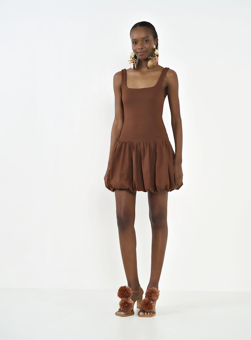 Vestido Justo Balonê
