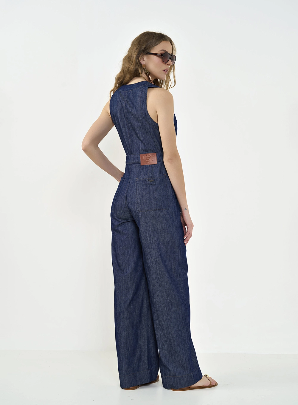 Macacão Jeans Slim Índigo