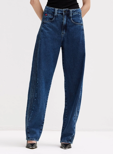 Calça Jeans Feminina Barrel - Forum | Adidas