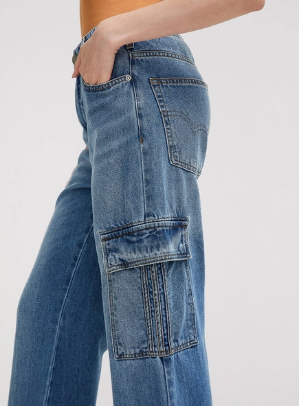 Calça Jeans Feminina Raquel Wide Leg