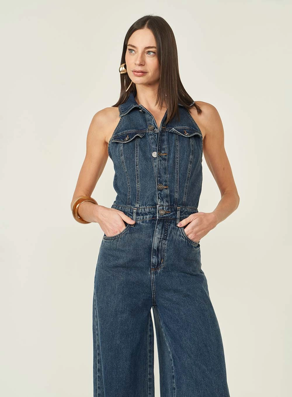 Macação Jeans Índigo