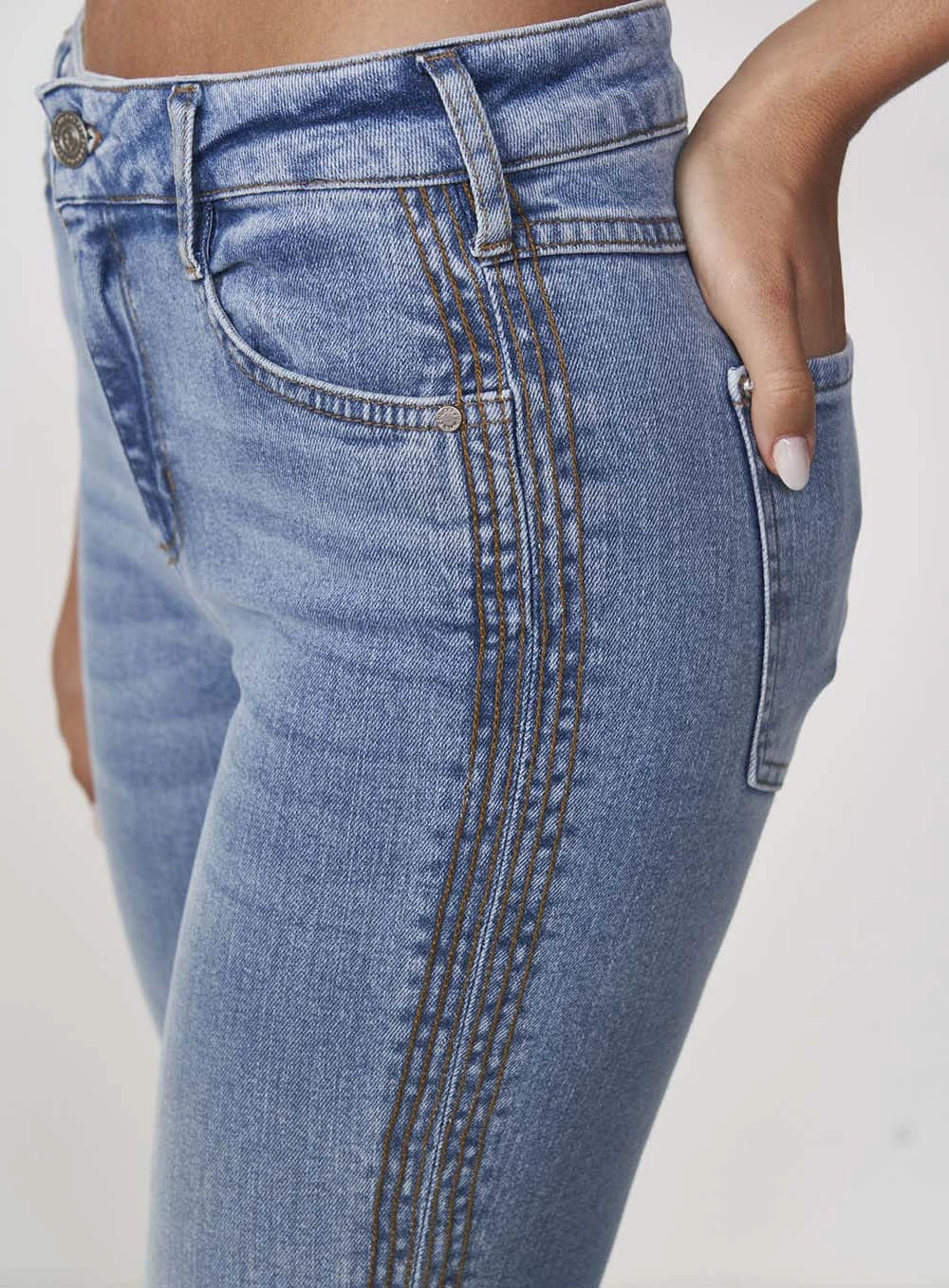 Calça Jeans Feminina Reta Nova York Índigo