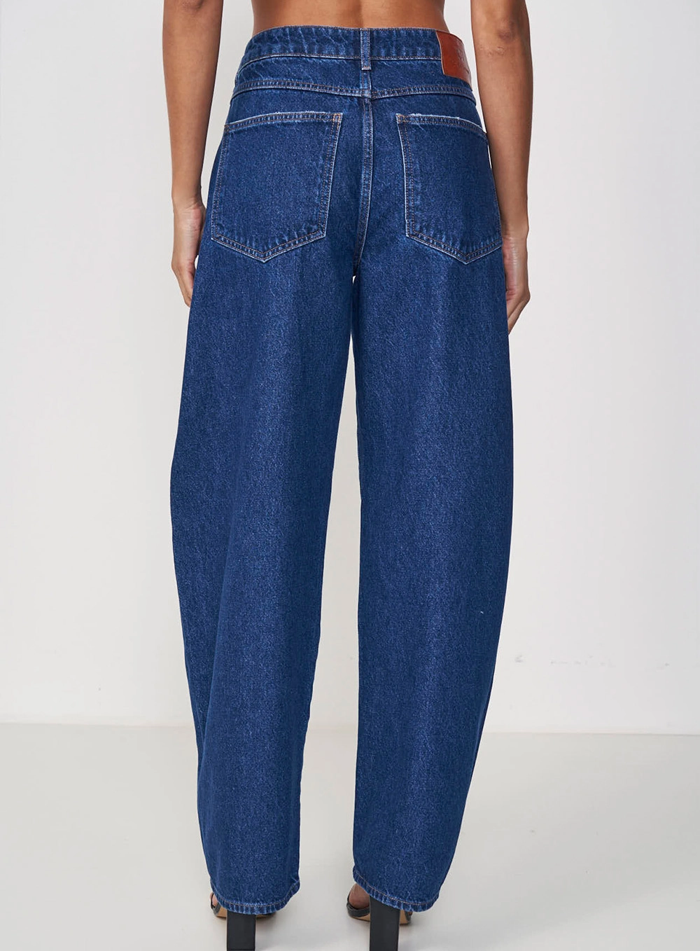 Calça Jeans Feminina Balloon Fit Dublin Índigo