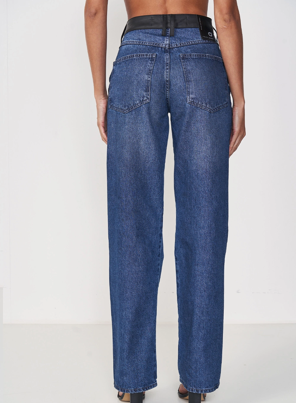 Calça Jeans Feminina Wide Leg Berlim Índigo