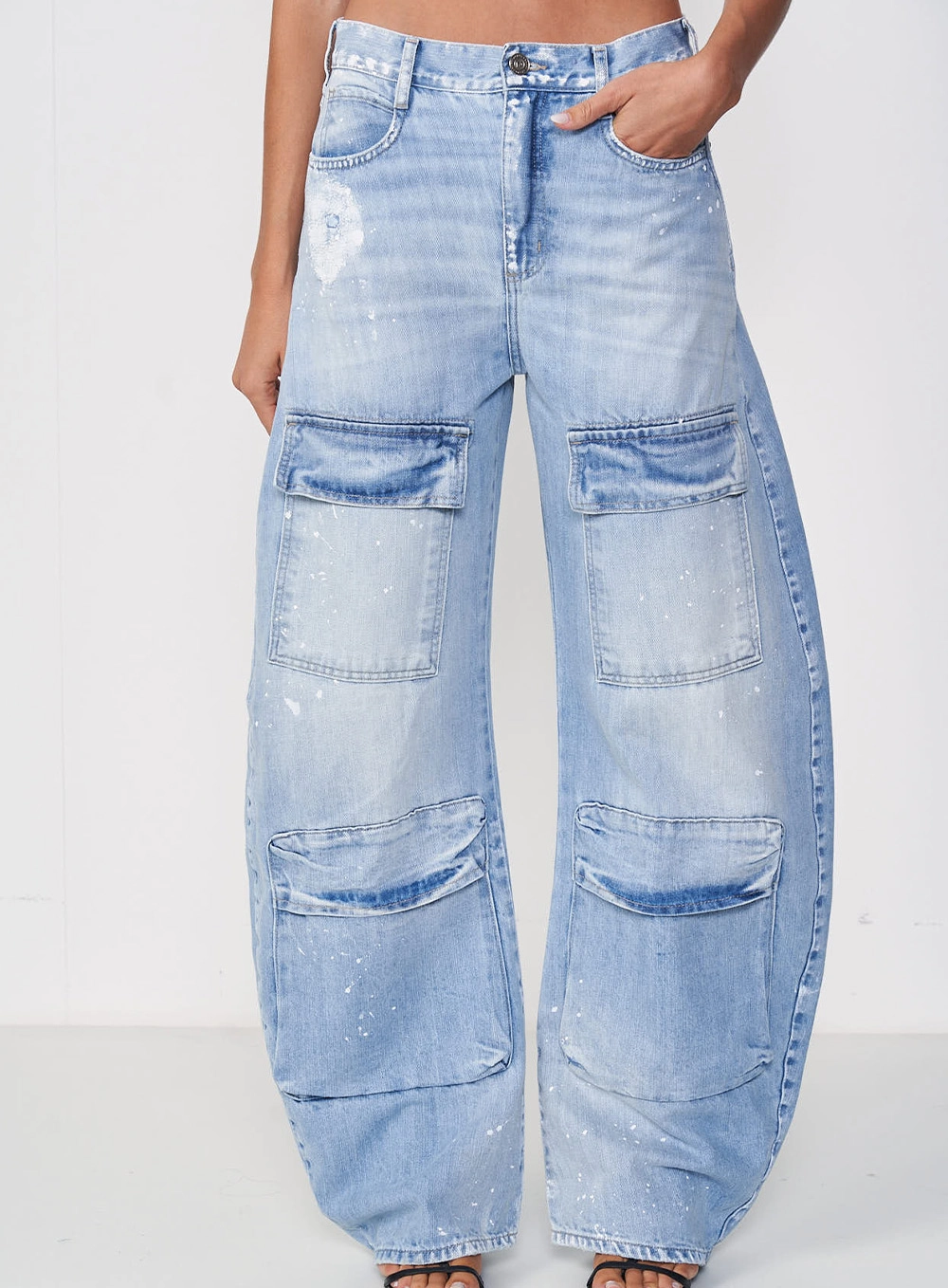 Calça Jeans Feminina Barrel Barcelona Índigo