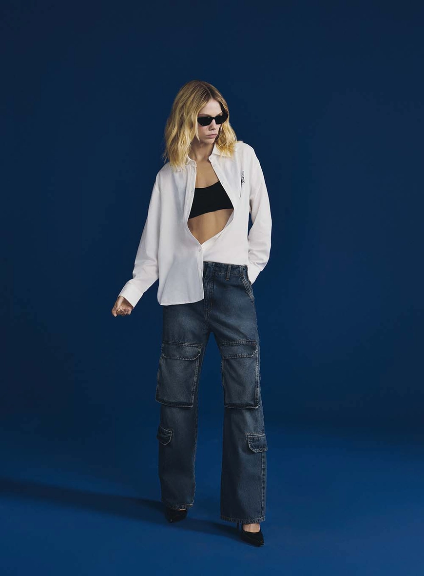 Calça Jeans Feminina Cargo Boyish Barcelona