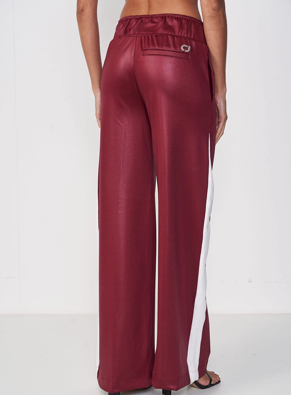 Calça Feminina Pantalona Bordô Bloodstone