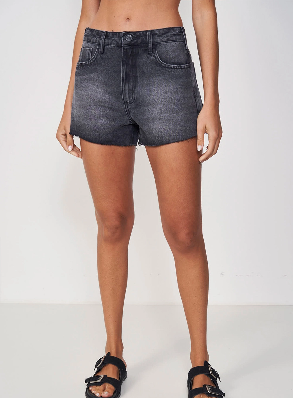 Short Jeans Cancun Indigo Preto