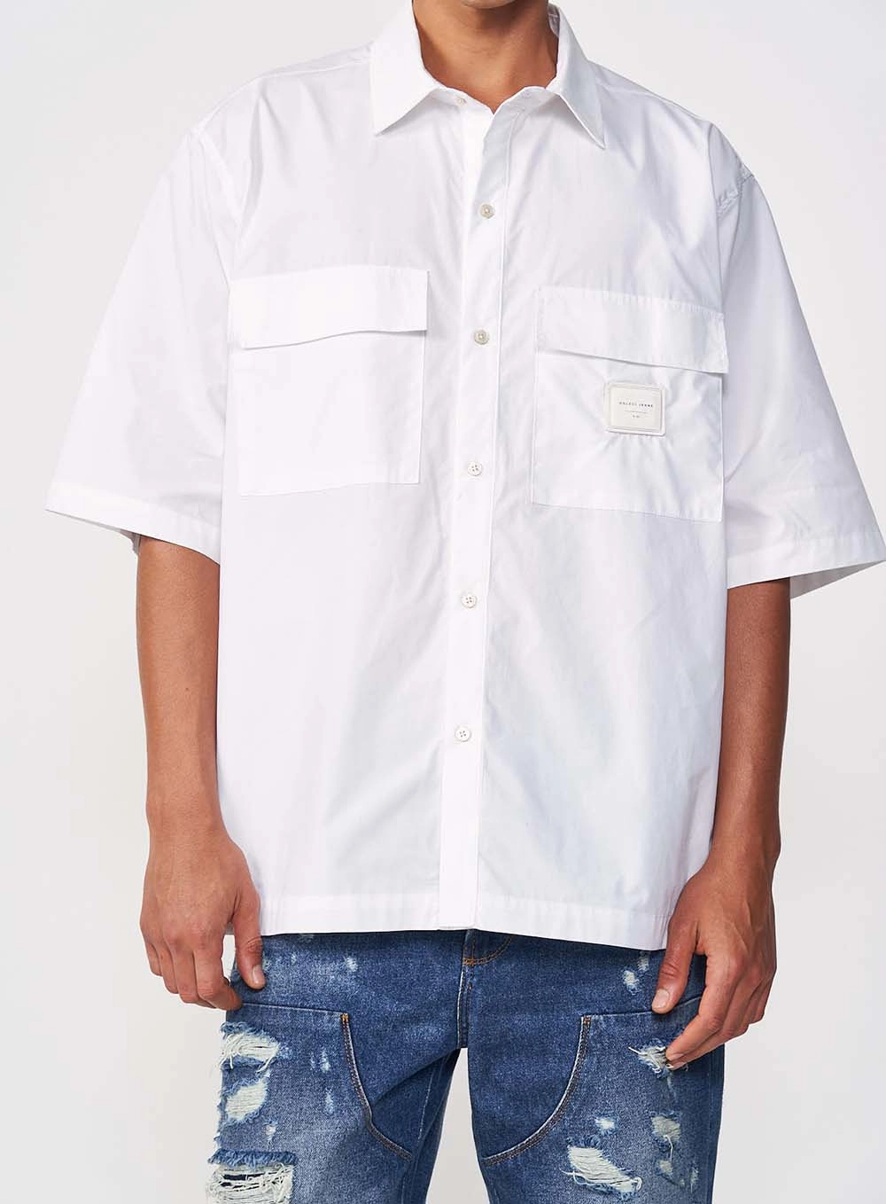 Camisa Masculina Alfaiataria Oversized Branco