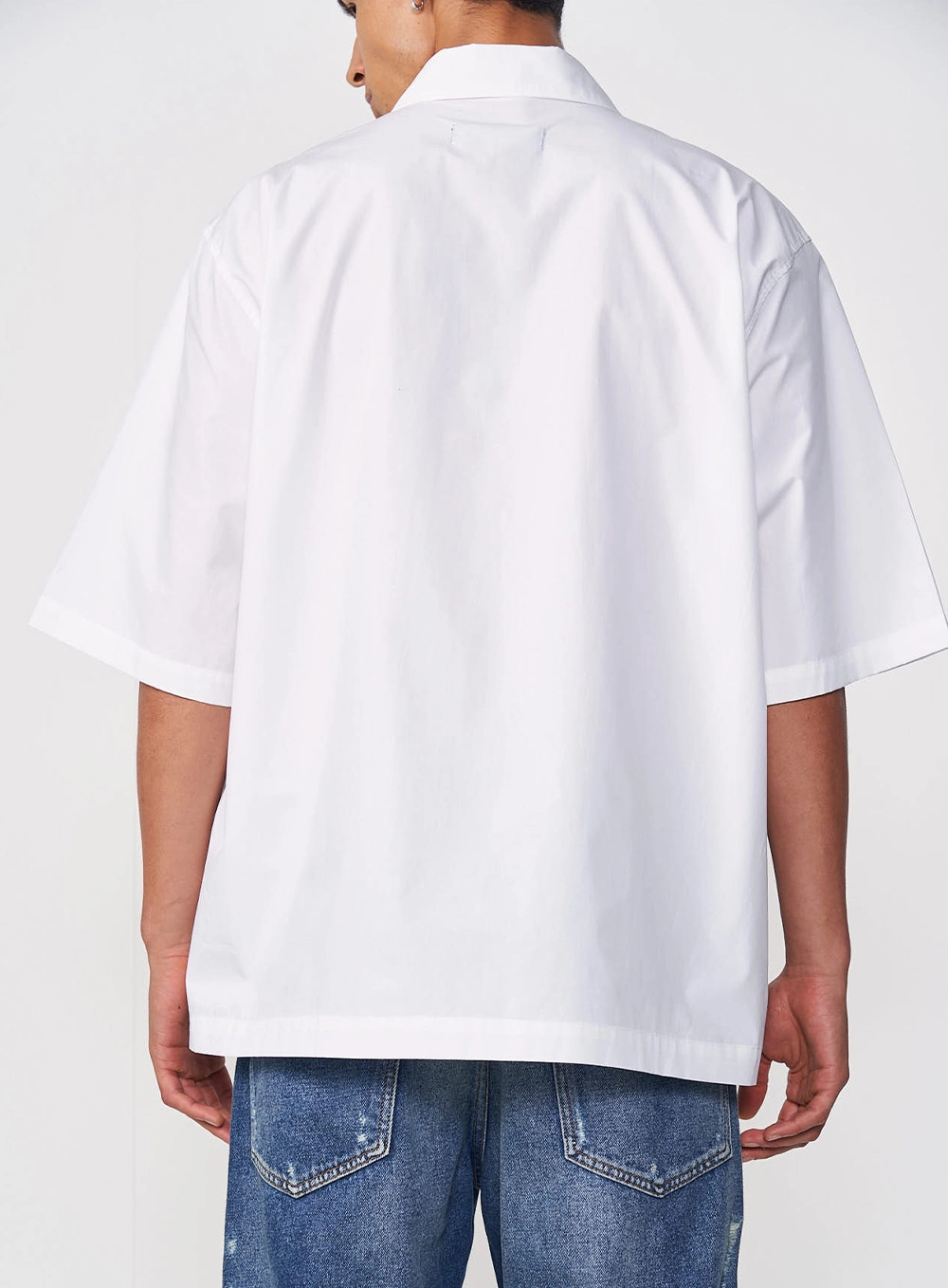 Camisa Masculina Alfaiataria Oversized Branco