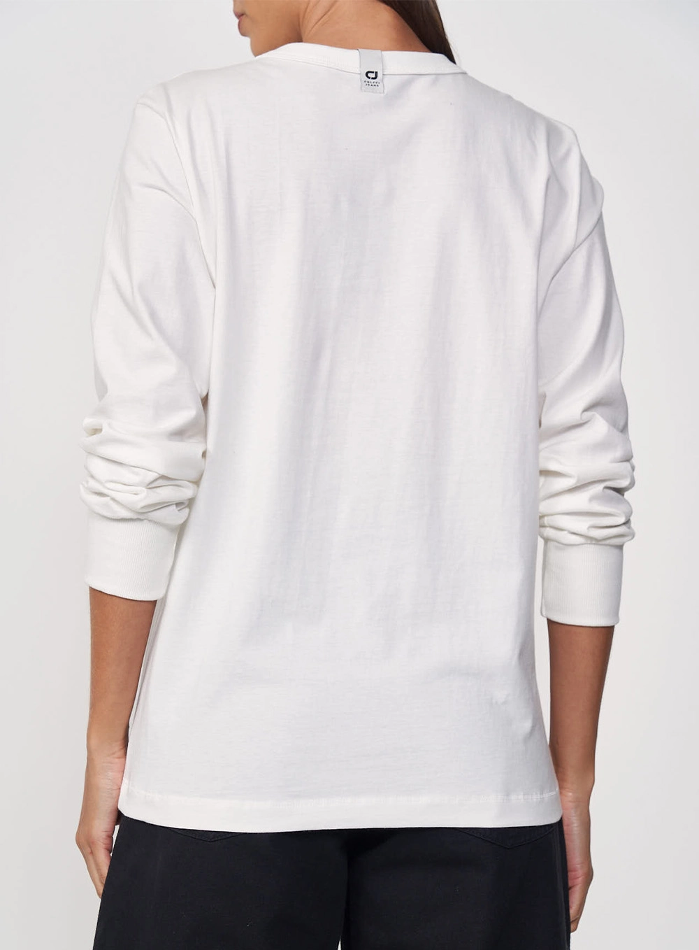 Camiseta Feminina Manga Longa Reta Off Shell