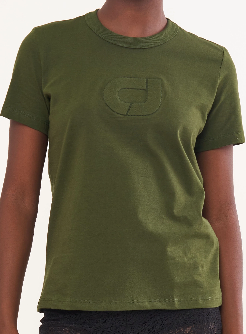 Camiseta Com Logo Em Relevo Verde