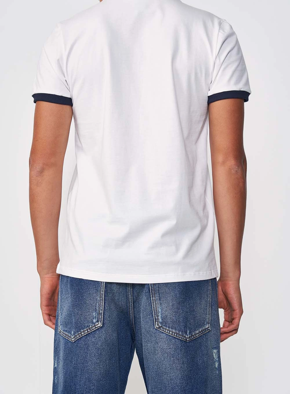 Camiseta Masculina Slim Cj Off White