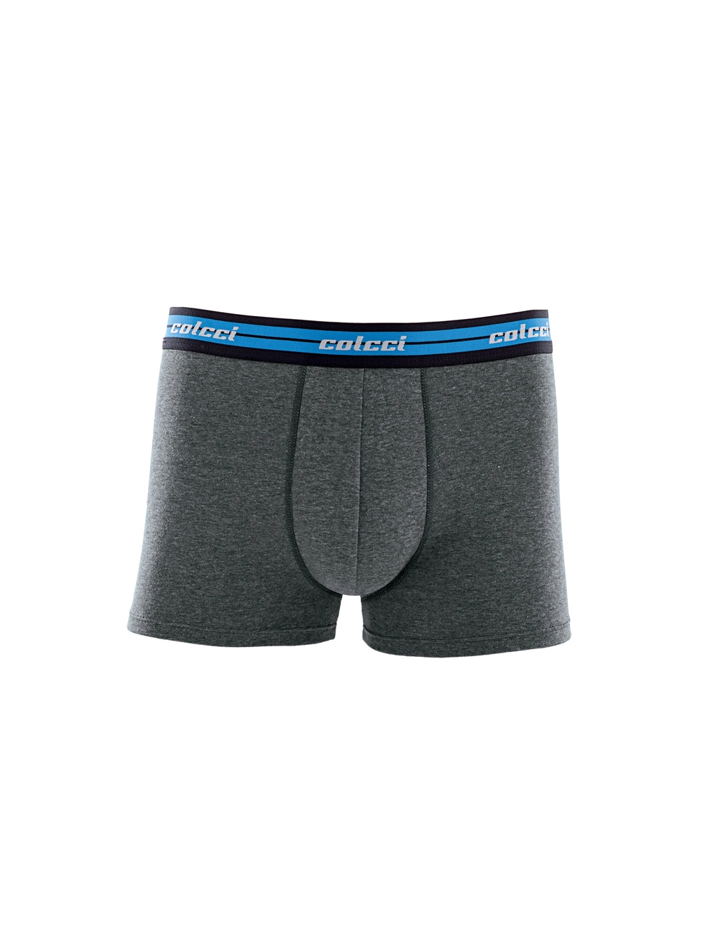 Cueca Boxer Elástico Com Relevo Cinza