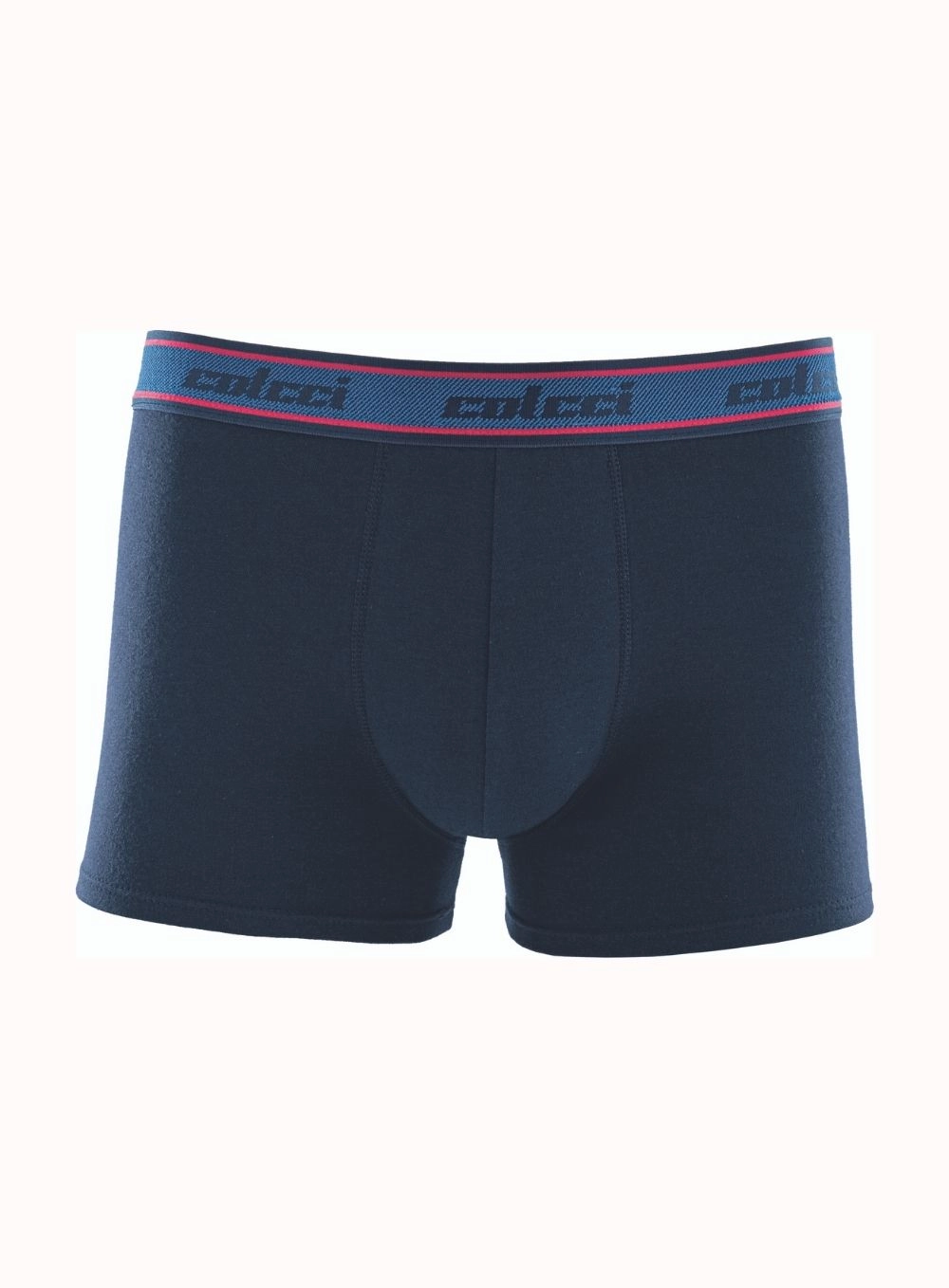 Cueca Boxer Elástico Bordado Azul 